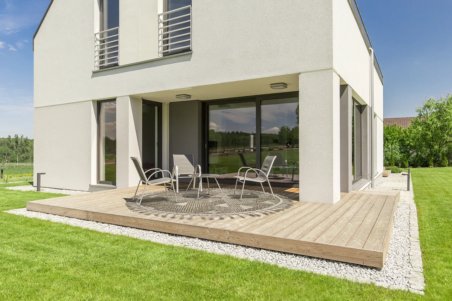 Kruhový koberec - Indoor/Outdoor Lennon (béžový)