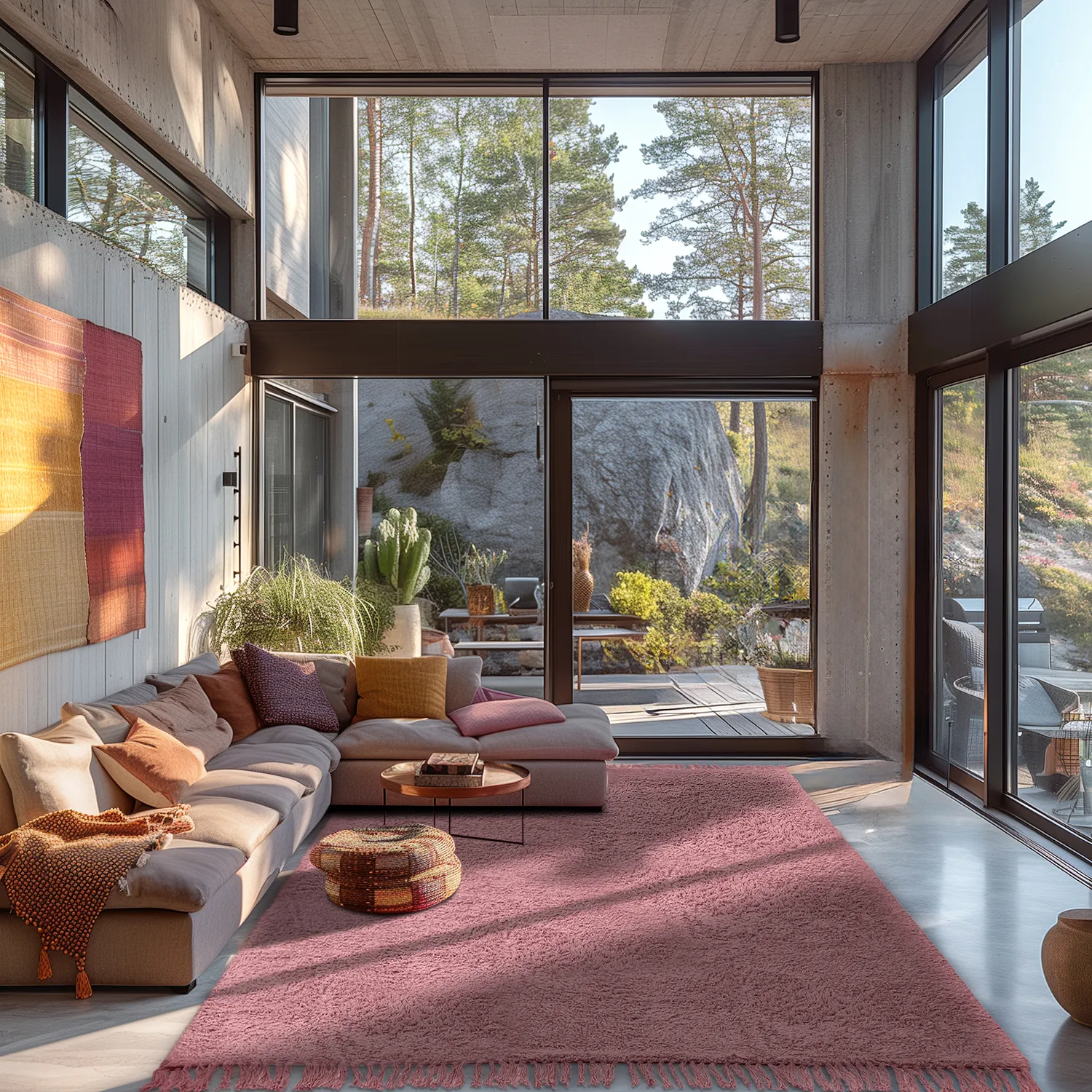 Koberce s dlhým vlasom - Alba Natural Cotton Shaggy (ružová)