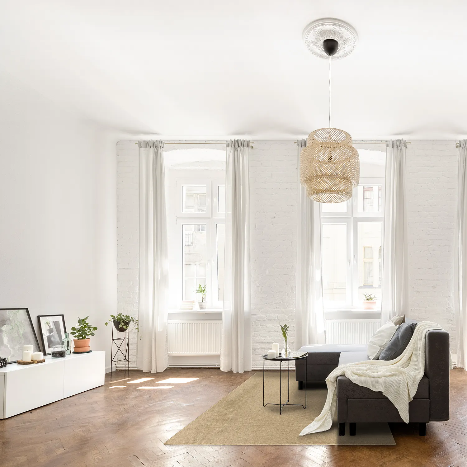 Vlnený koberec - Hamilton (béžový)