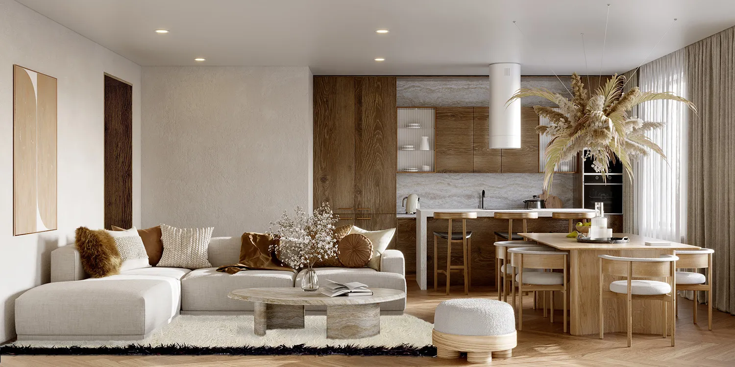 Koberec z vlny - Nova (biely/čierny)