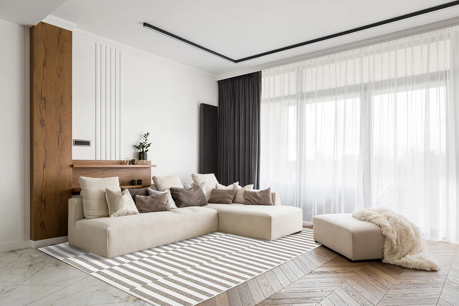 Koberec pre interiér a exteriér - Otto (béžový)