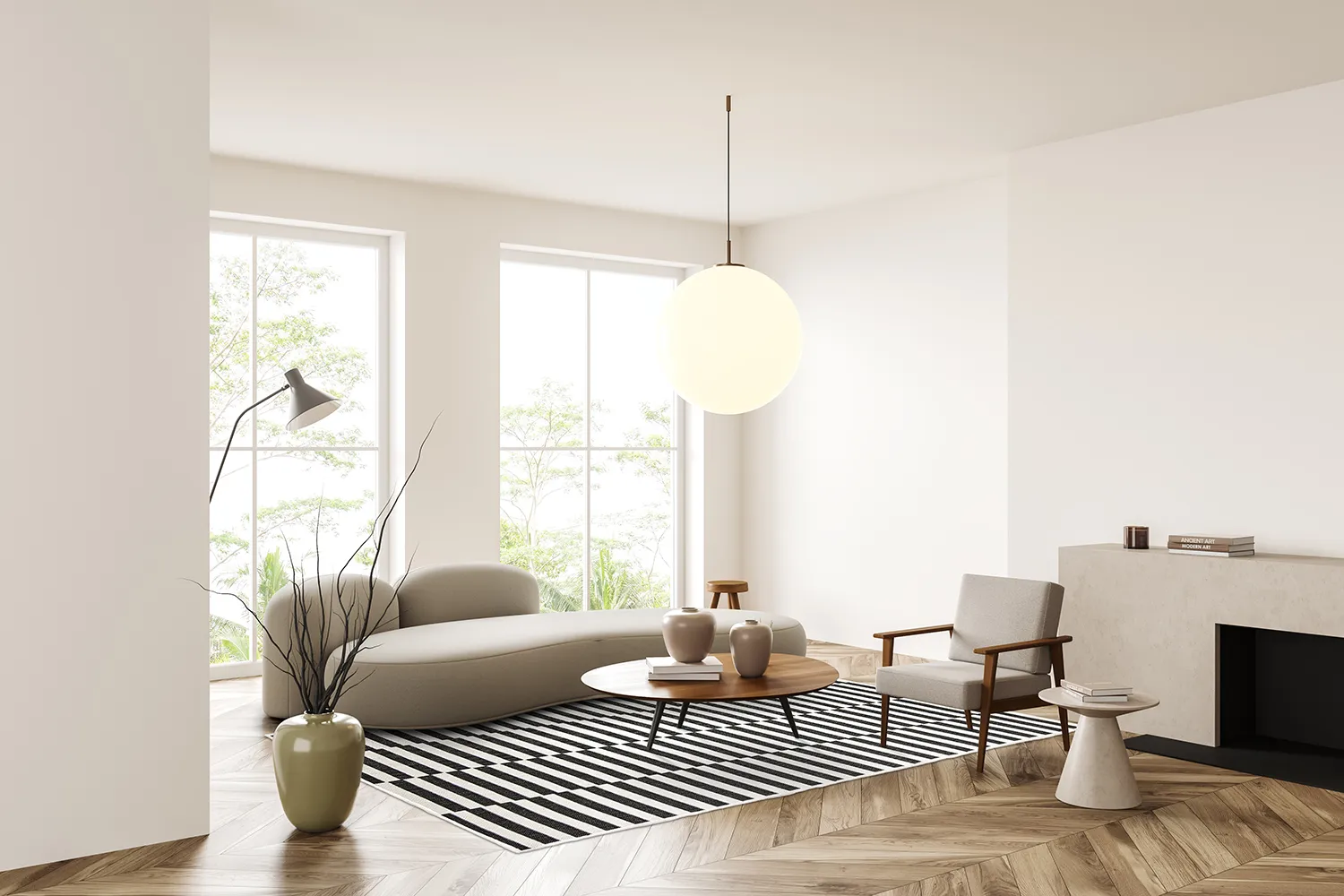 Koberec na interiér a exteriér - Otto (čierny)