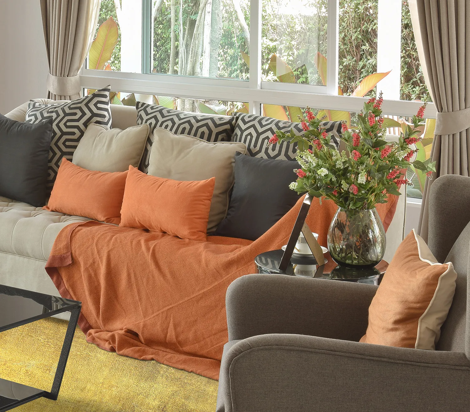 Koberec Wilton - Pazin (žltá/zelená)