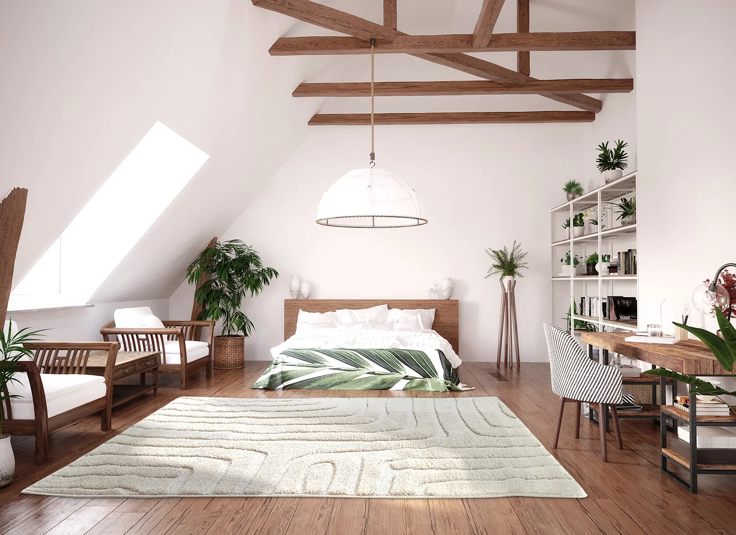 Koberce s chlpatým povrchom - Elvira (offwhite)