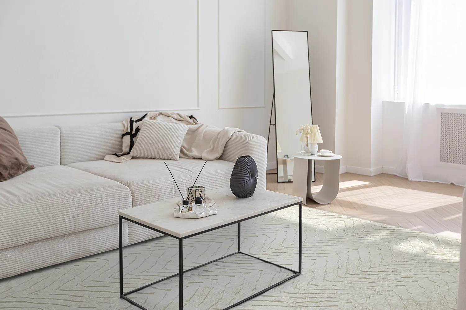 Koberce s dlhým vlasom - Wren (offwhite)