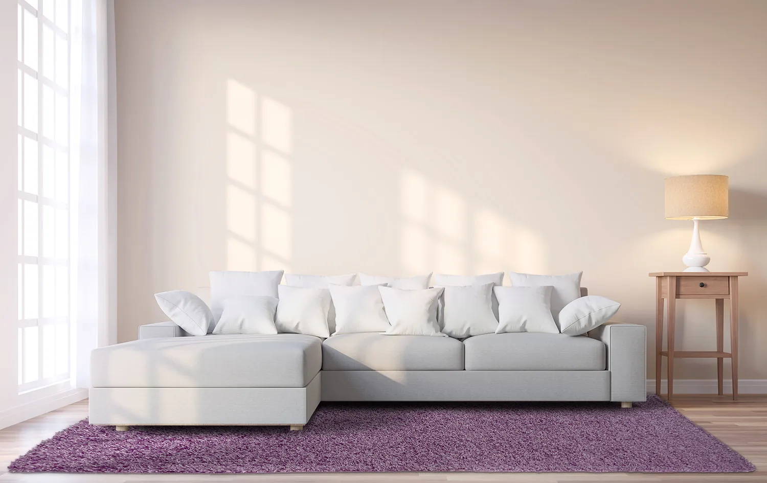 Koberce s dlhým vlasom - Zoe (fialová)