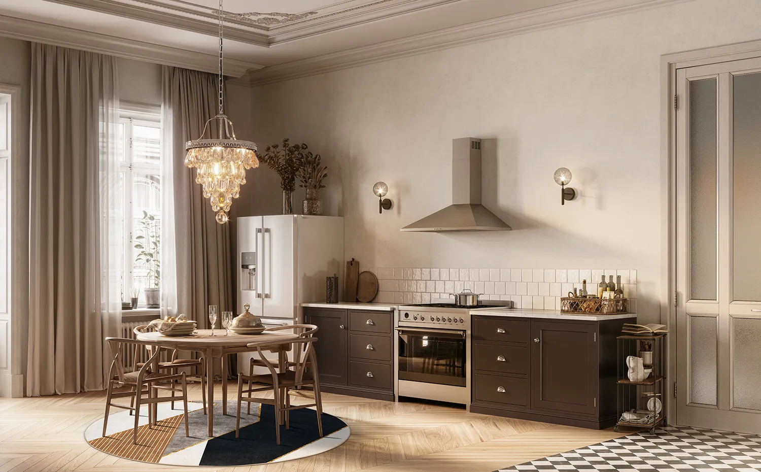 Kruhový koberec - Serenity (multi)