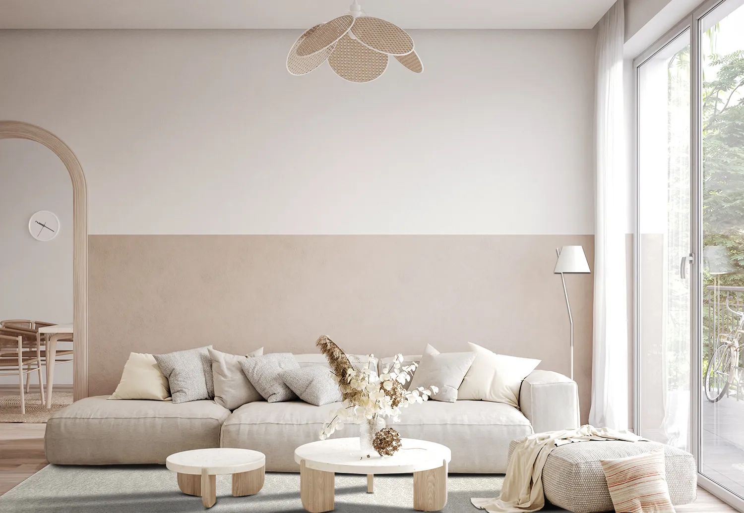 Shaggy Indoor-Outdoor - Baltimore (krémový)