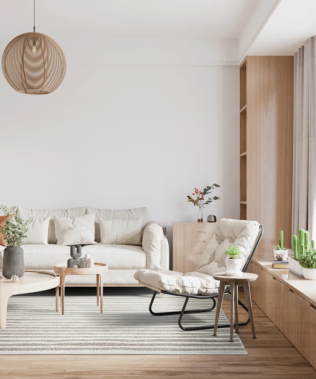 Shaggy Indoor-Outdoor - Baldwin (krémový/bežový)