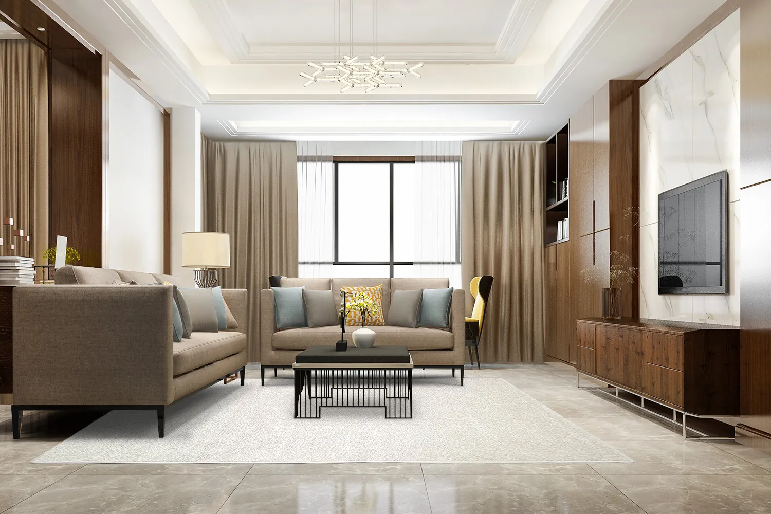 Shaggy Indoor-Outdoor - Baldwin (krémová)