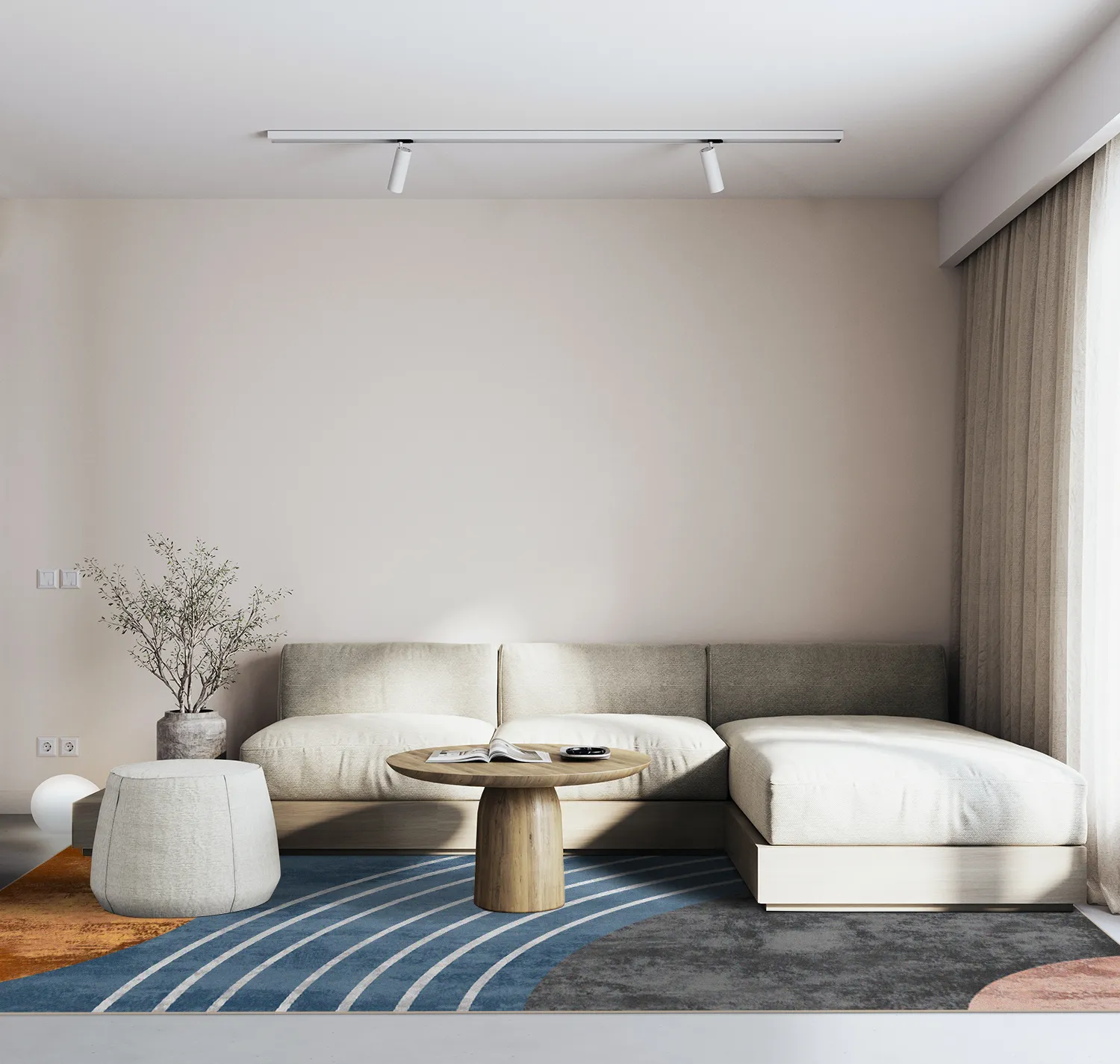 Koberec Wilton - Trixie (modrá/multi)