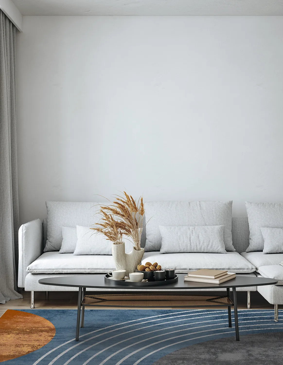 Koberec Wilton - Trixie (modrá/multi)