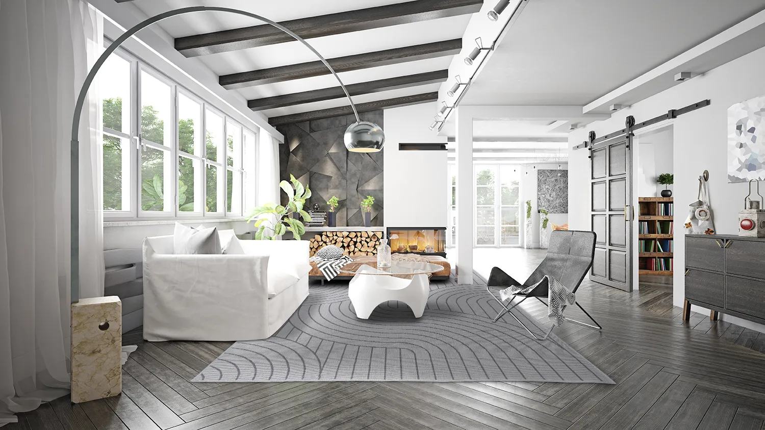 Koberec na interiér a exteriér - Maynard (čierny)