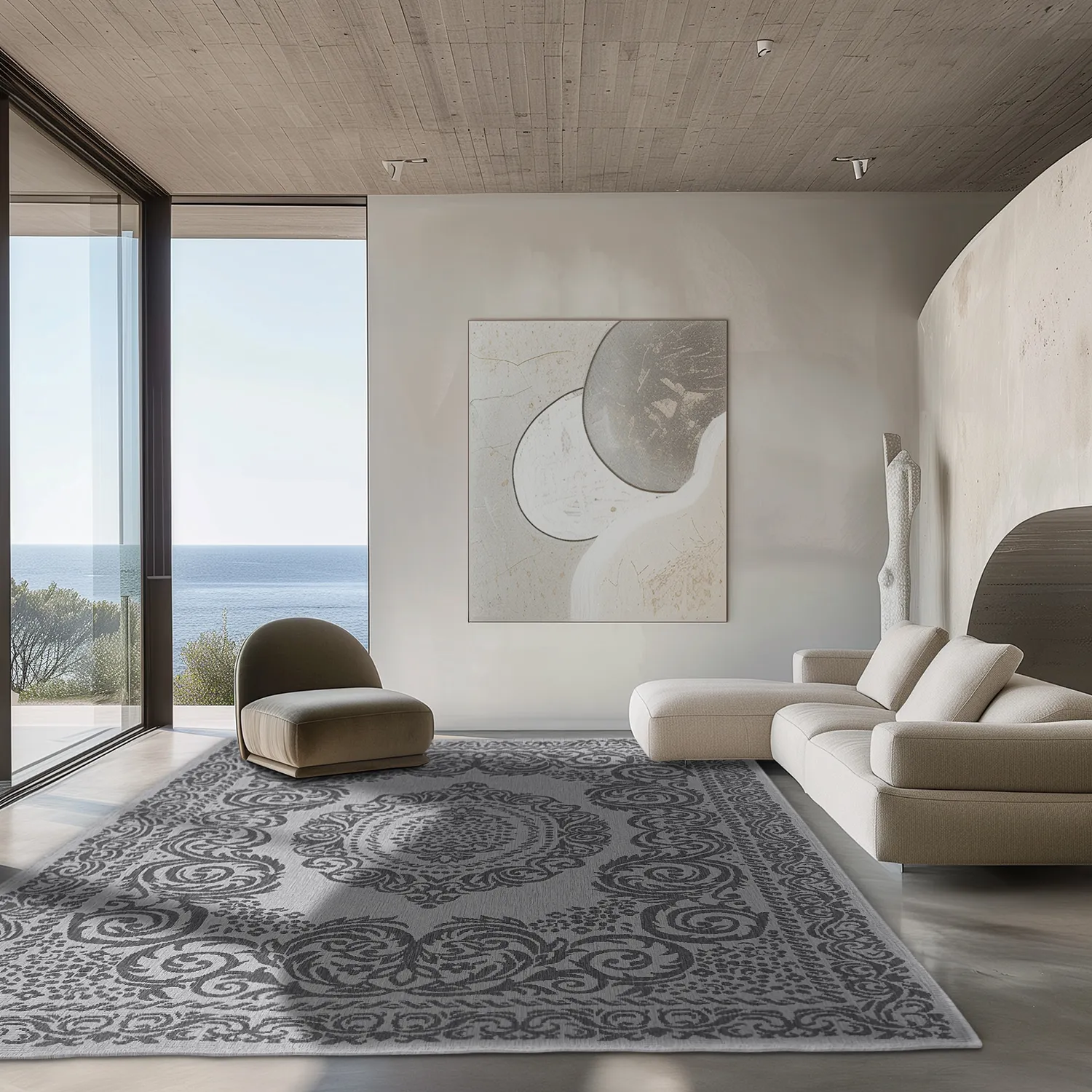 Koberec na interiér a exteriér - Sylvaine (čierny)