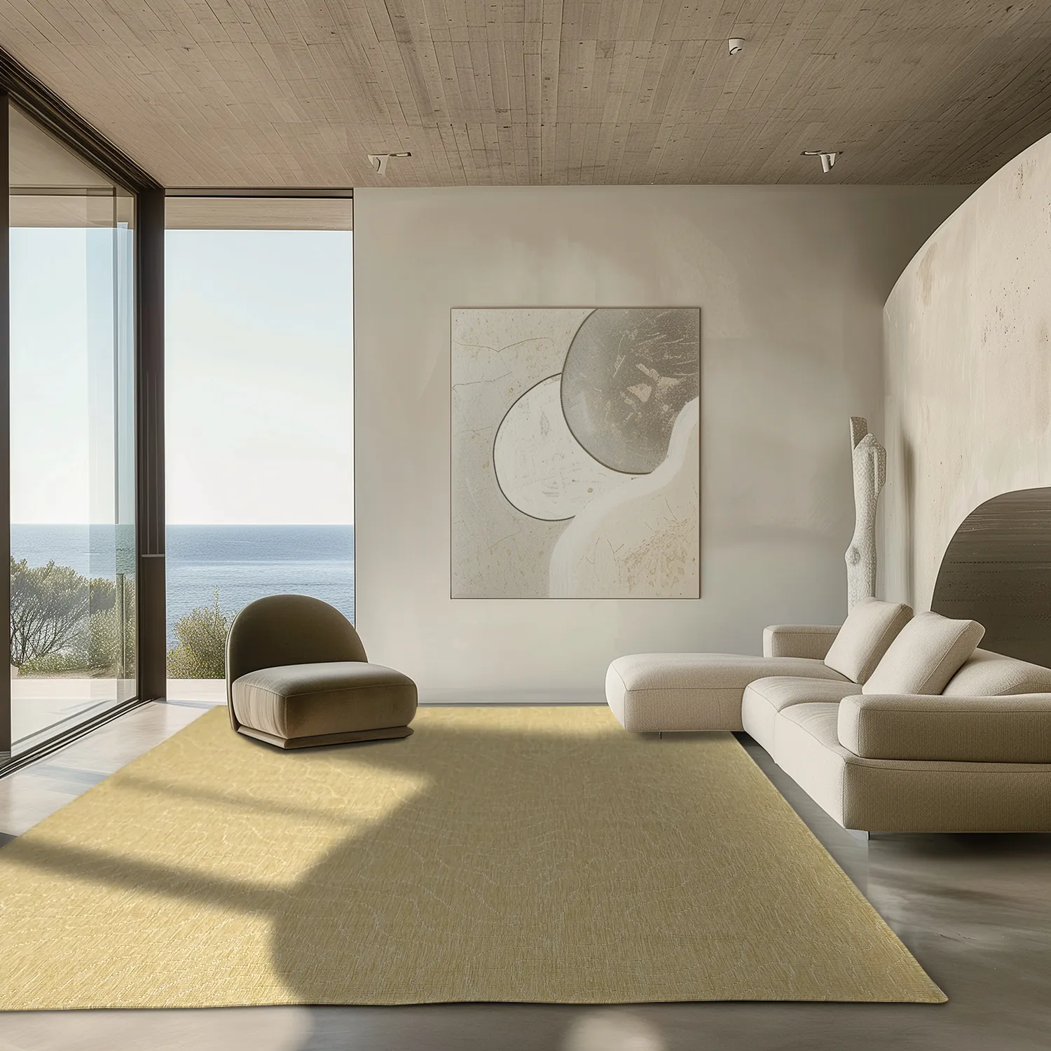 Koberec na interiér a exteriér - Thurman (žltý)