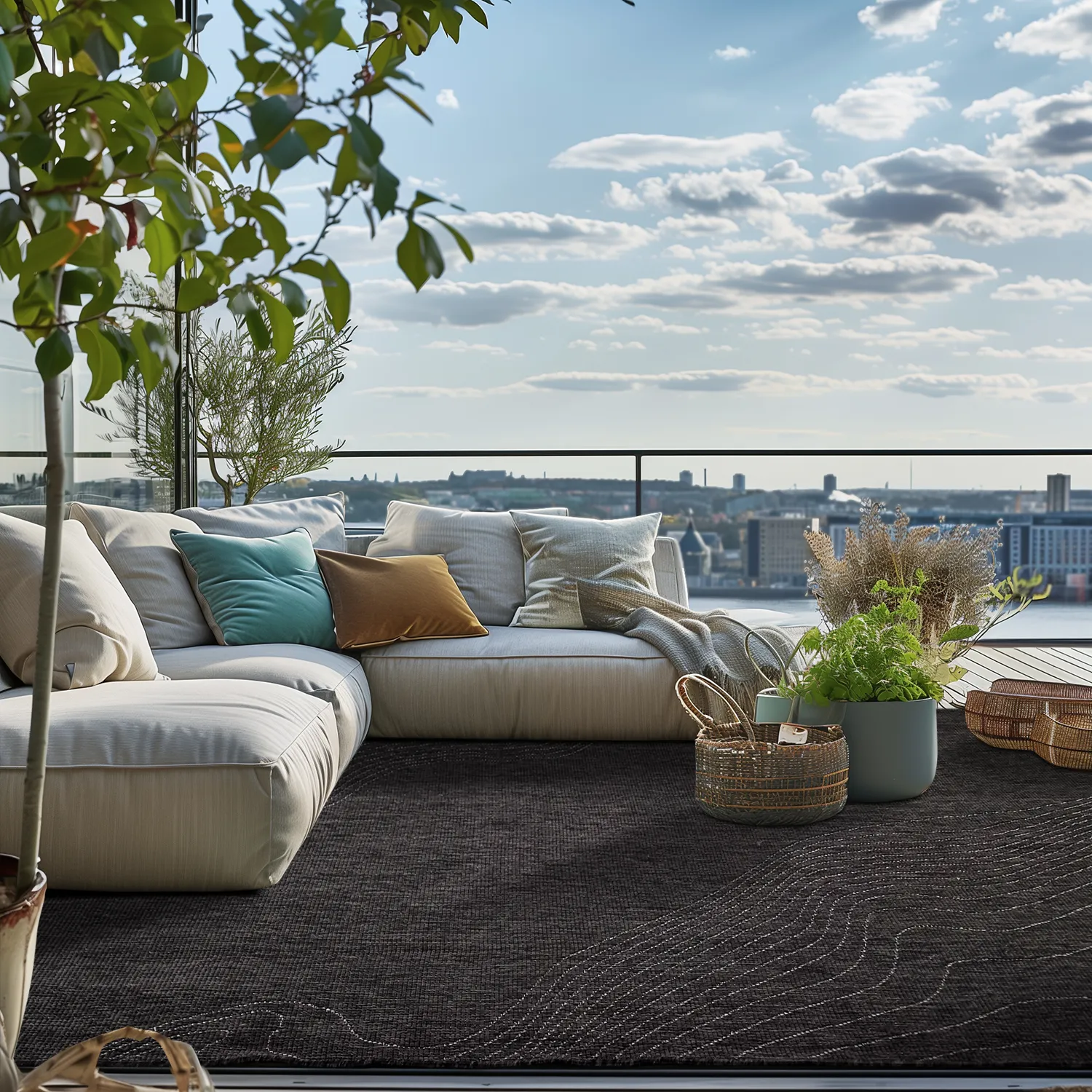 Koberec na interiér a exteriér - Zelmare (čierny)