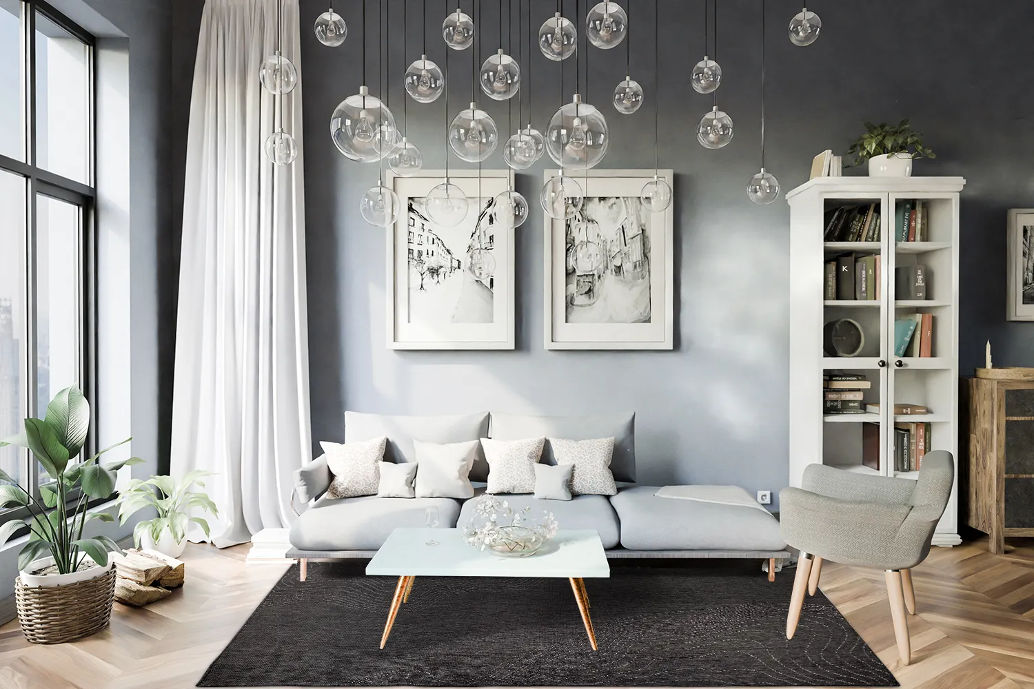 Koberec na interiér a exteriér - Zelmare (čierny)