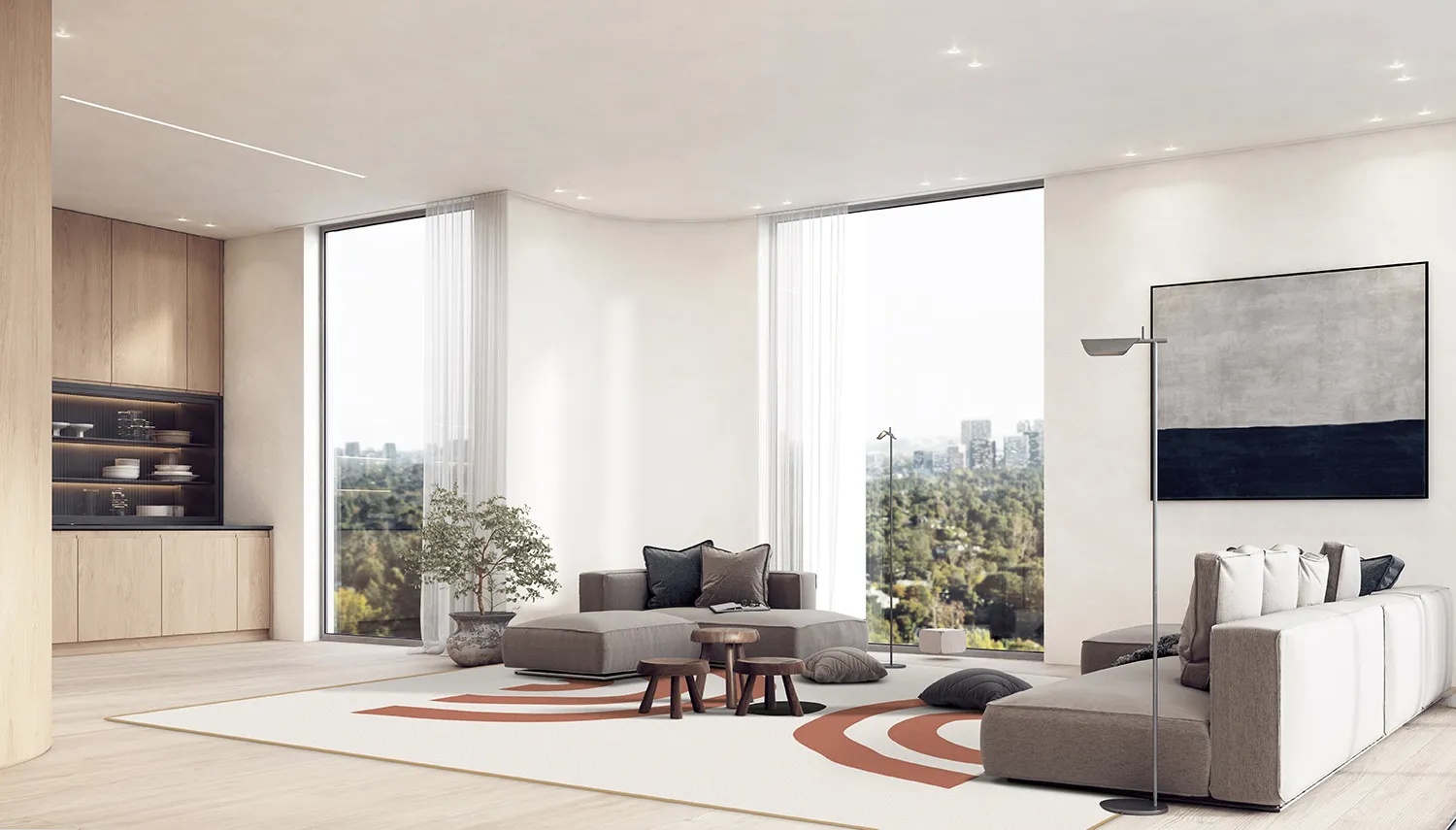 Koberec Wilton - Vannes (béžová/čierna/oranžová)