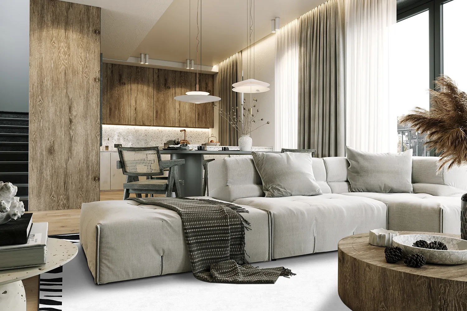 Koberec Wilton - Zebra okraj (čierny/biely)