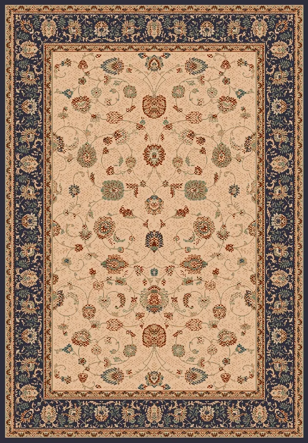 Koberec Wilton - Angelica (béžová/námornícka modrá)