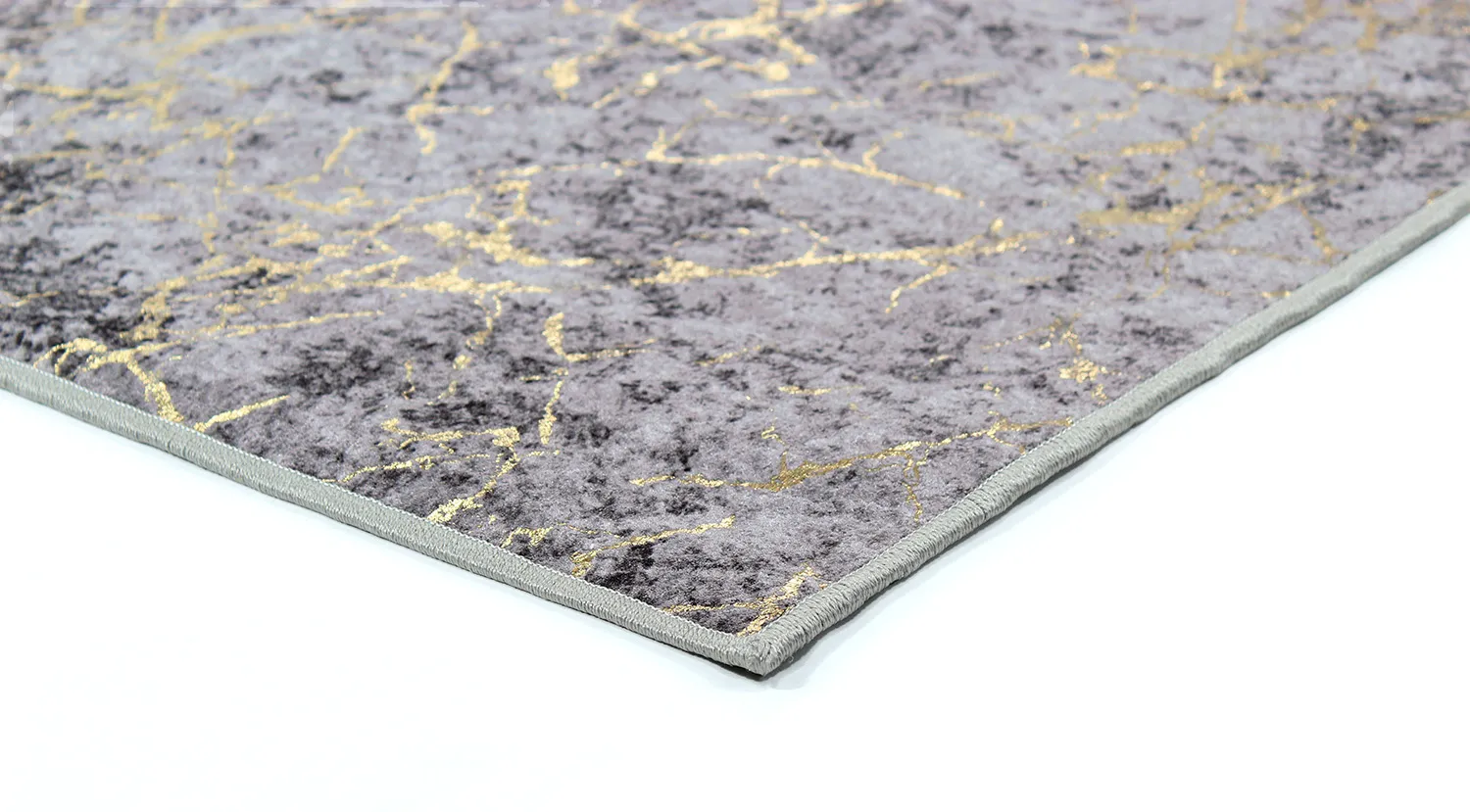 Koberec Wilton - Zaria (tmavošedá/zlatá)