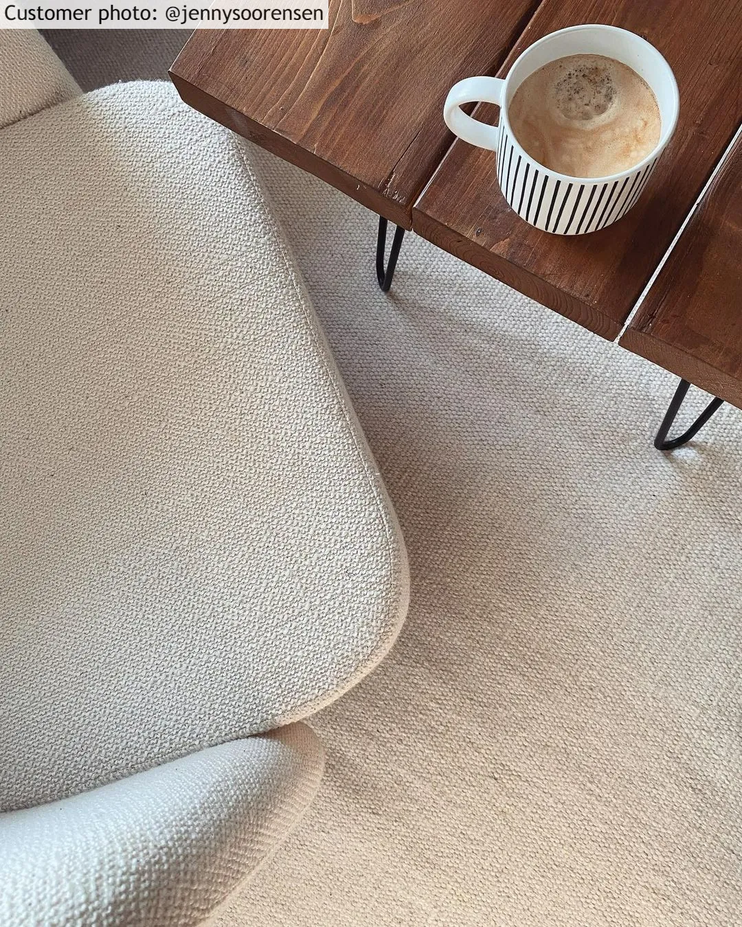 Vlnený koberec - Hamilton (biely)