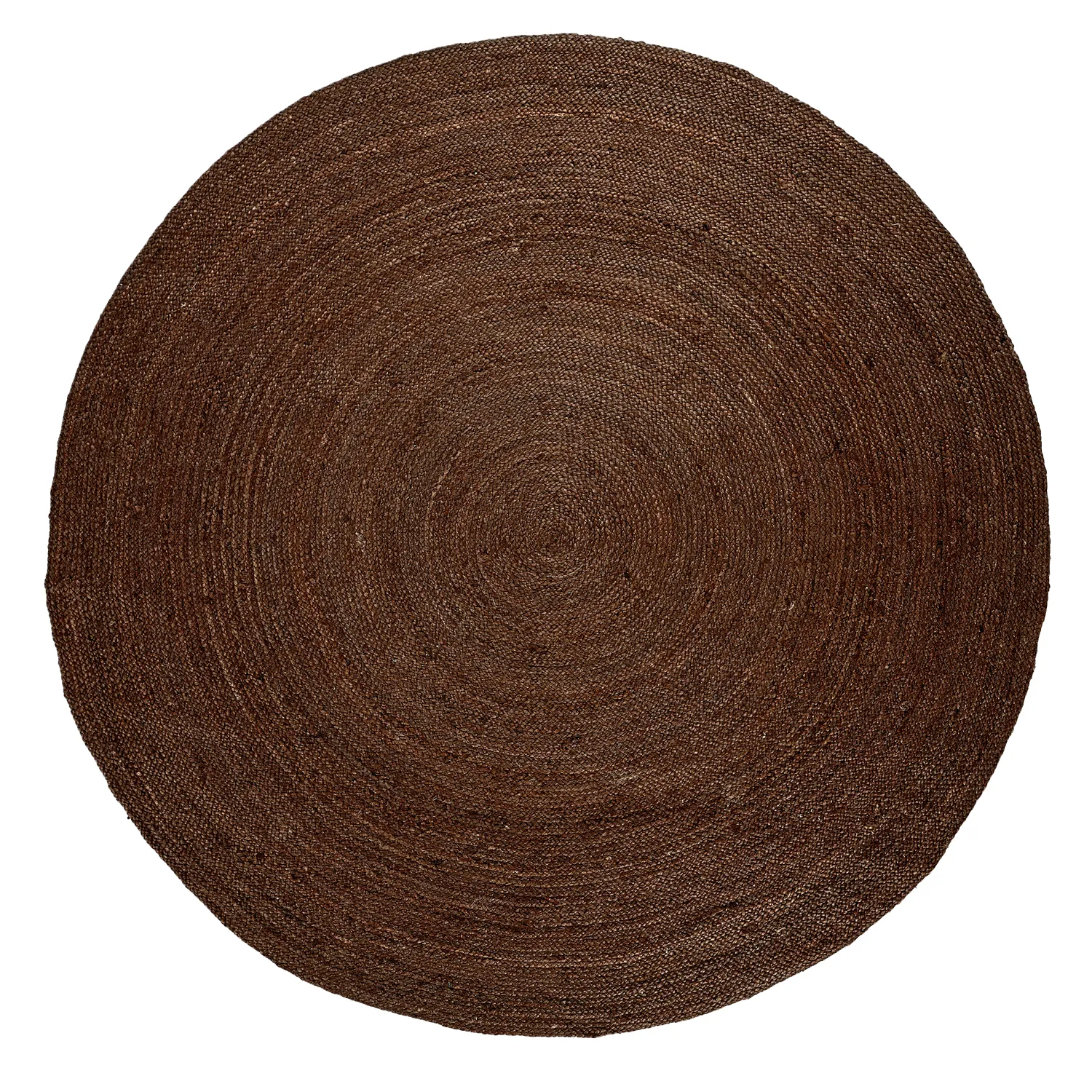Kruhový jutový koberec - Amasia (hnedý)