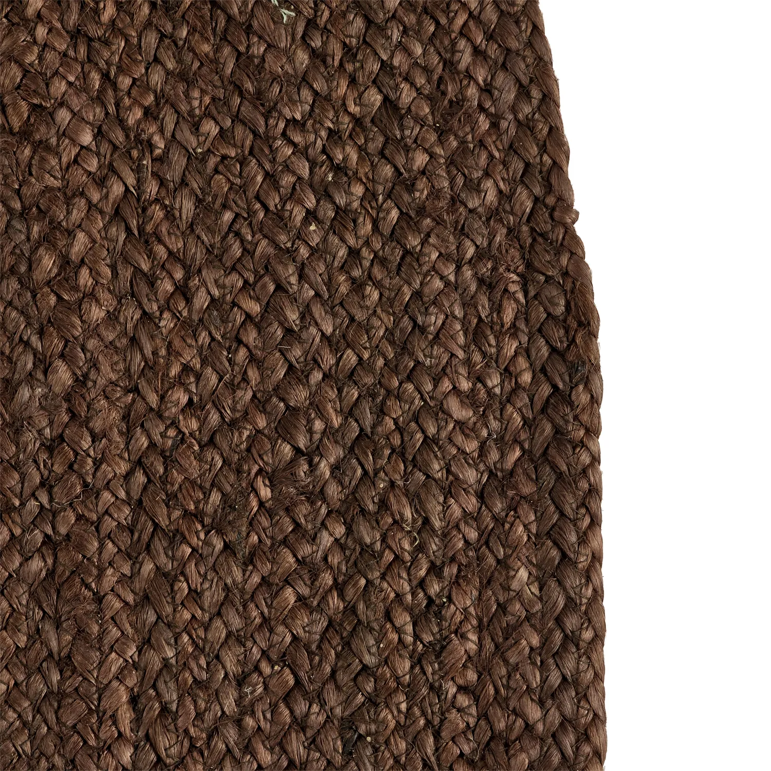 Kruhový jutový koberec - Amasia (hnedý)