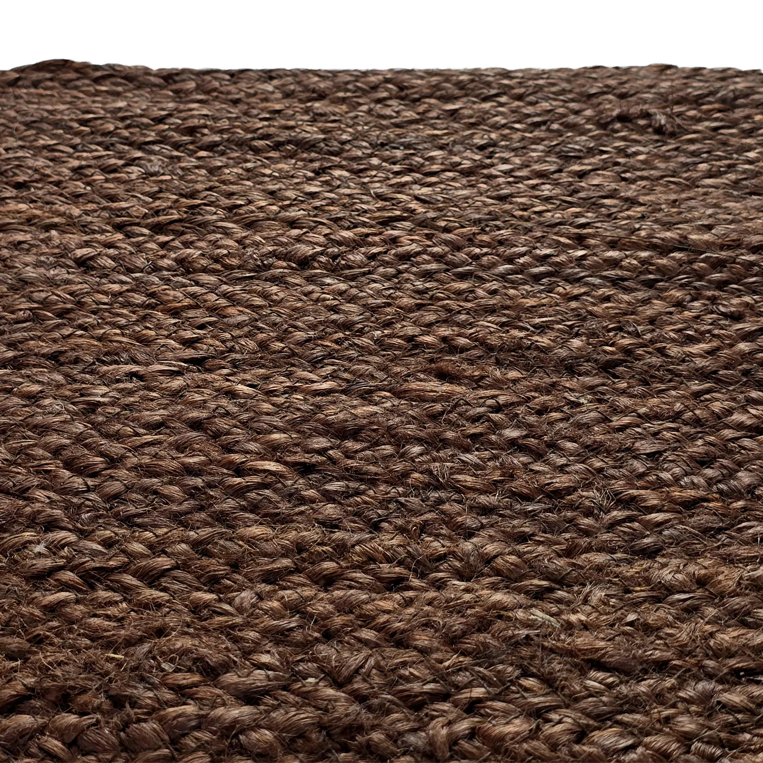Kruhový jutový koberec - Amasia (hnedý)
