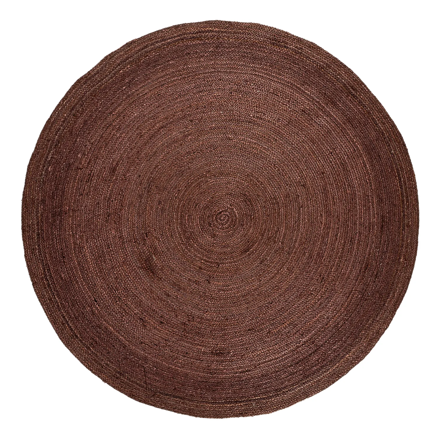 Kruhový jutový koberec - Amasia (káva)