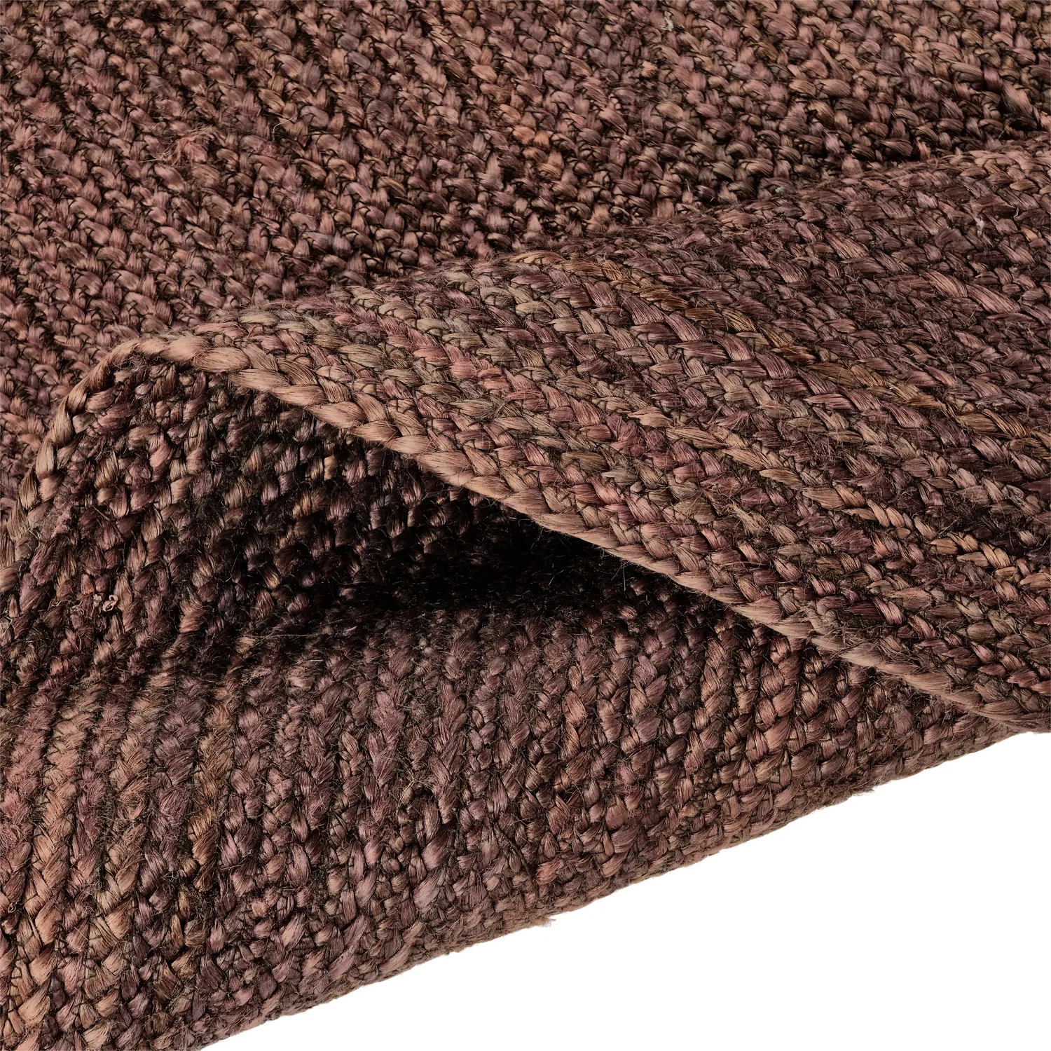 Kruhový jutový koberec - Amasia (káva)