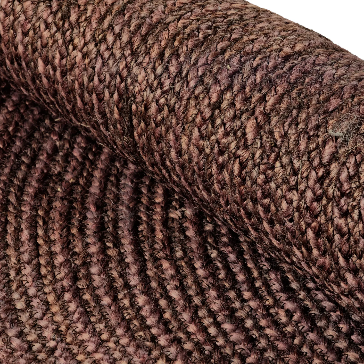 Kruhový jutový koberec - Amasia (káva)