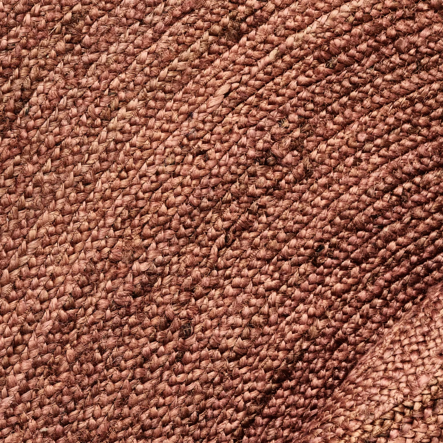 Kruhový jutový koberec - Amasia (gaštanový)