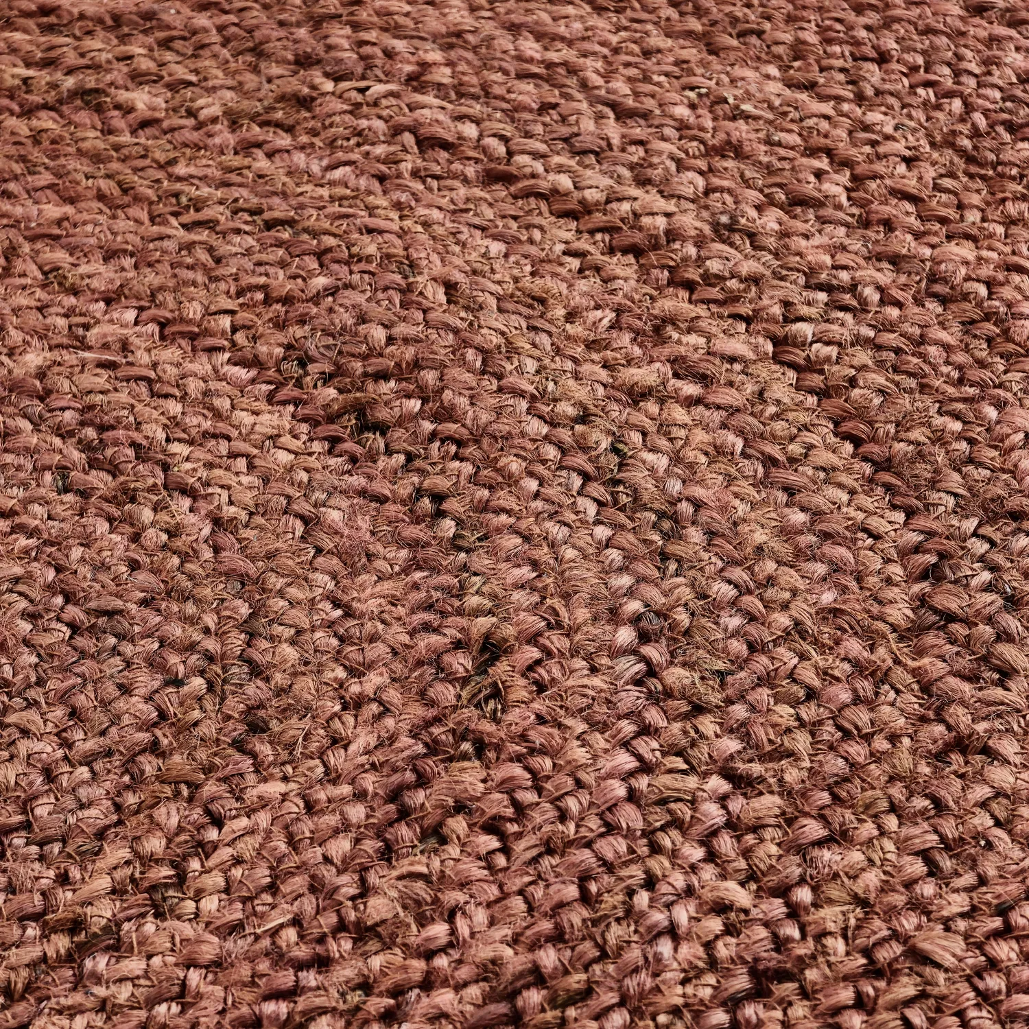 Kruhový jutový koberec - Amasia (gaštanový)