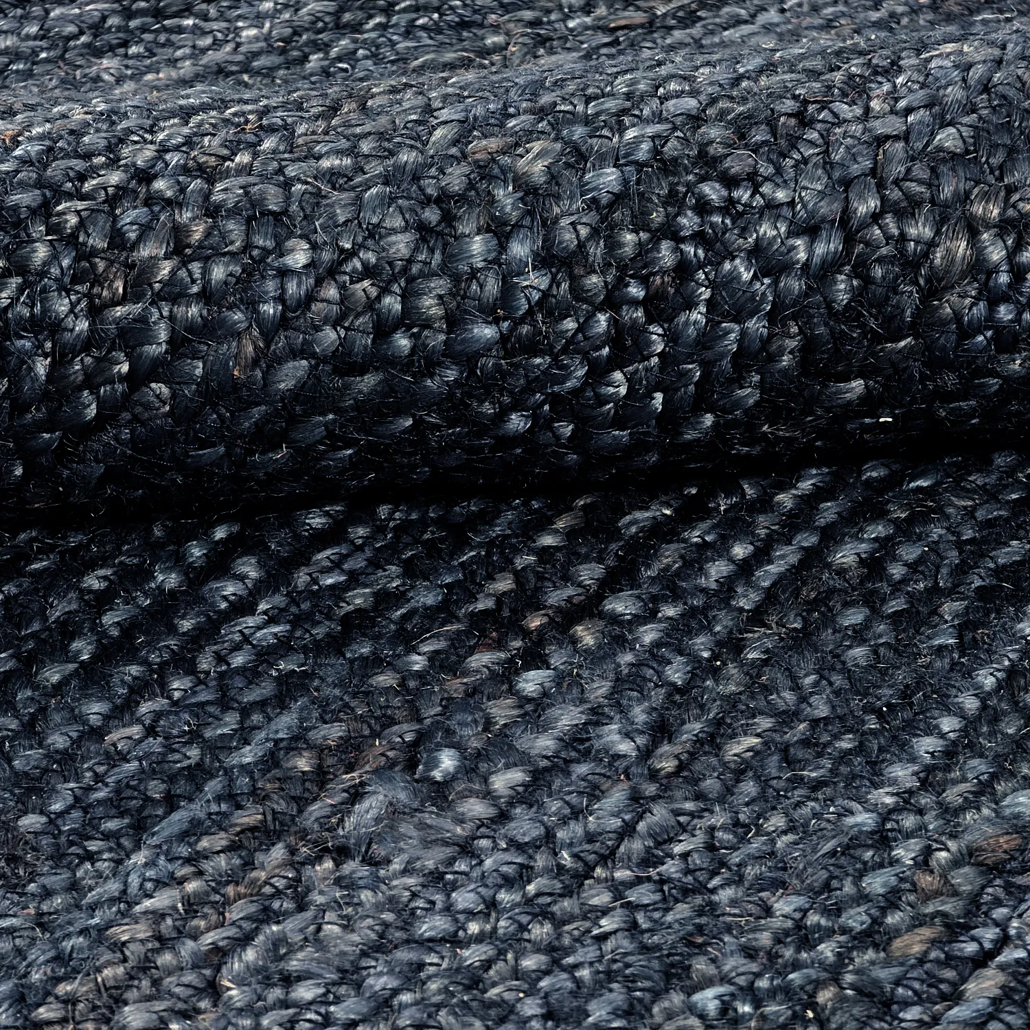 Jutový koberec - Amasia (tmavomodrá)