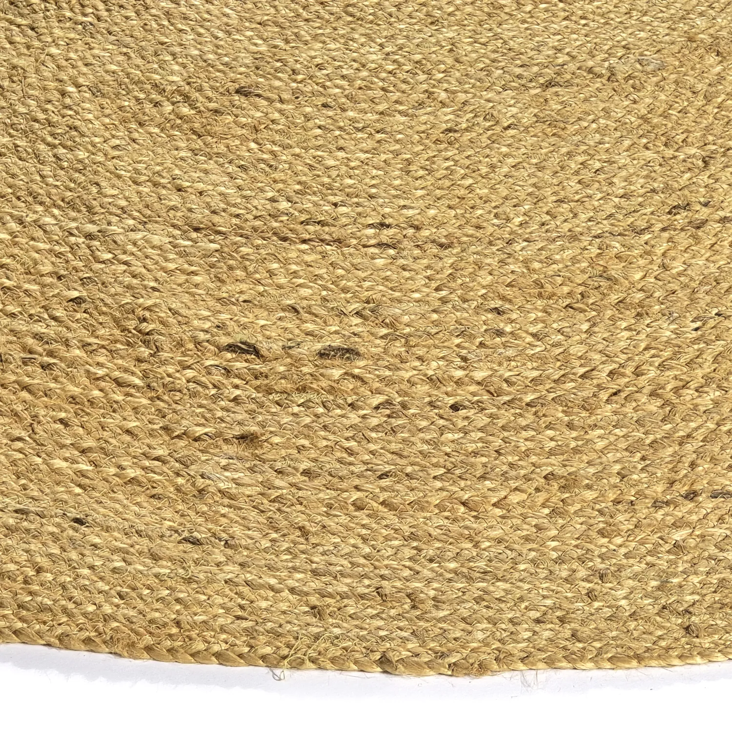 Kruhový jutový koberec - Amasia (oranžový)