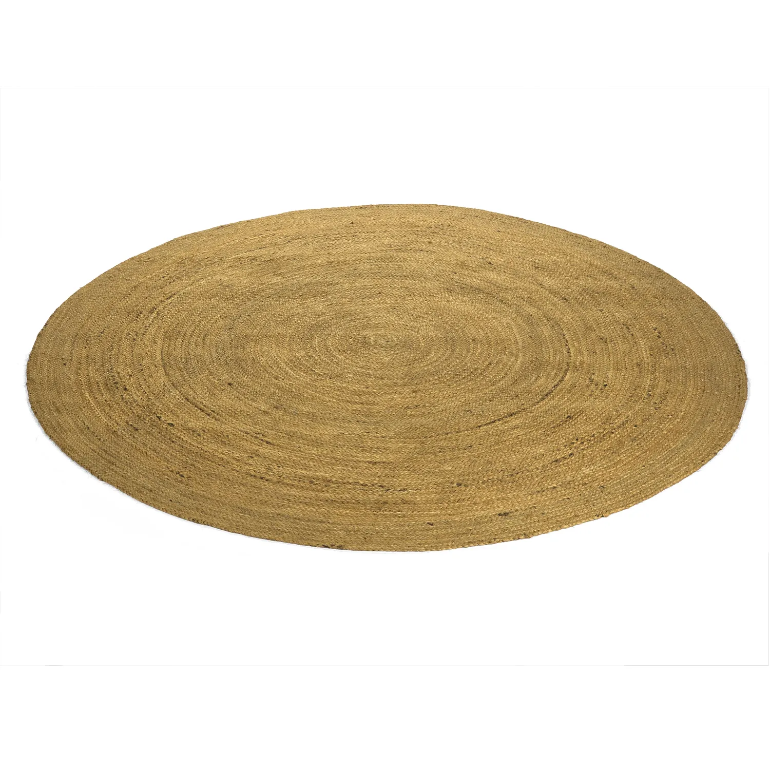 Kruhový jutový koberec - Amasia (oranžový)