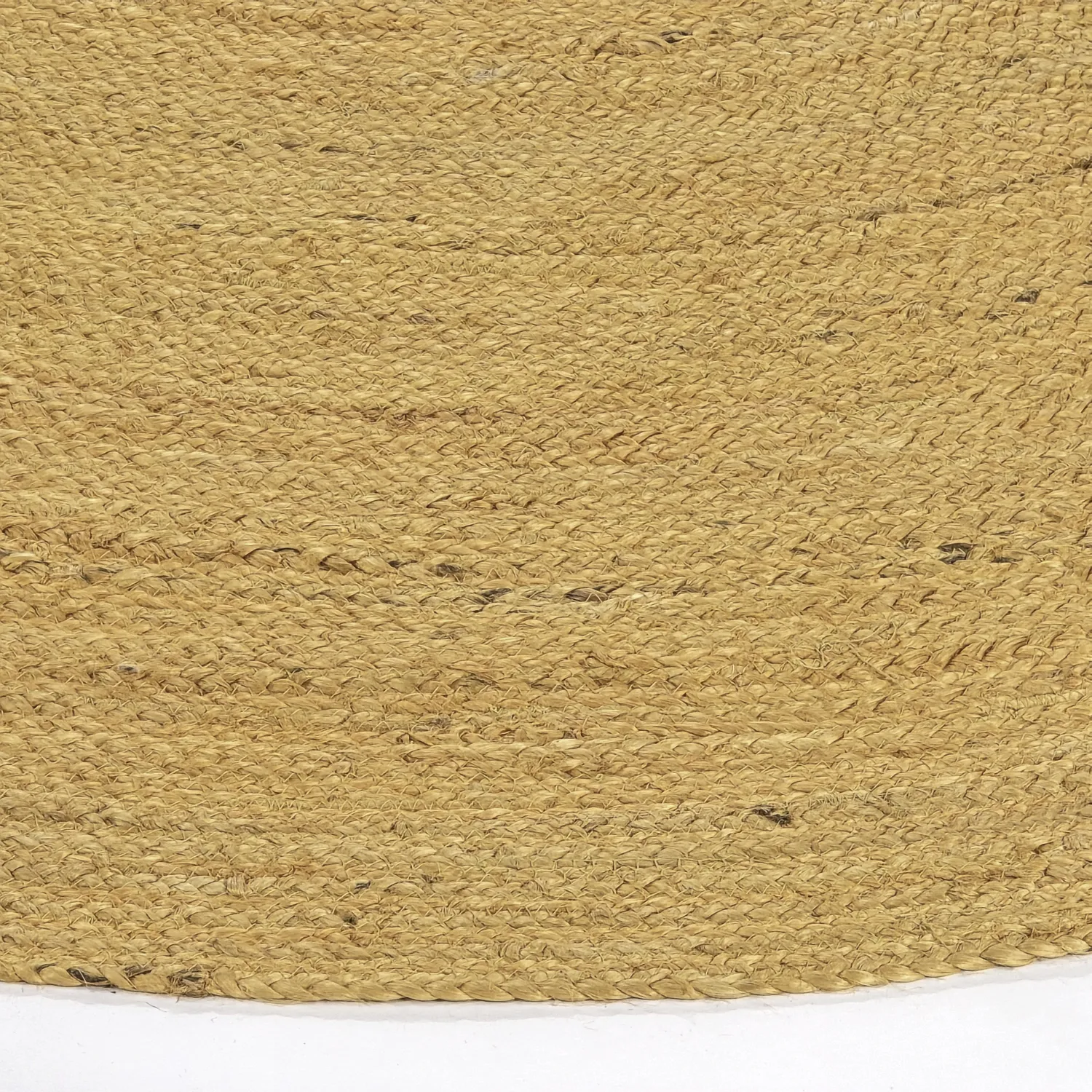 Kruhový jutový koberec - Amasia (oranžový)