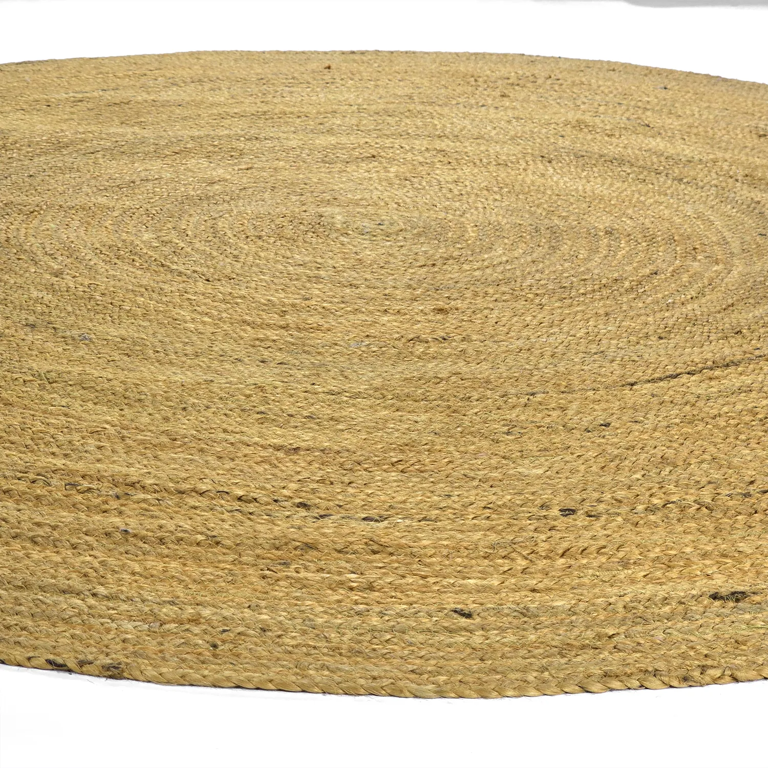 Kruhový jutový koberec - Amasia (oranžový)