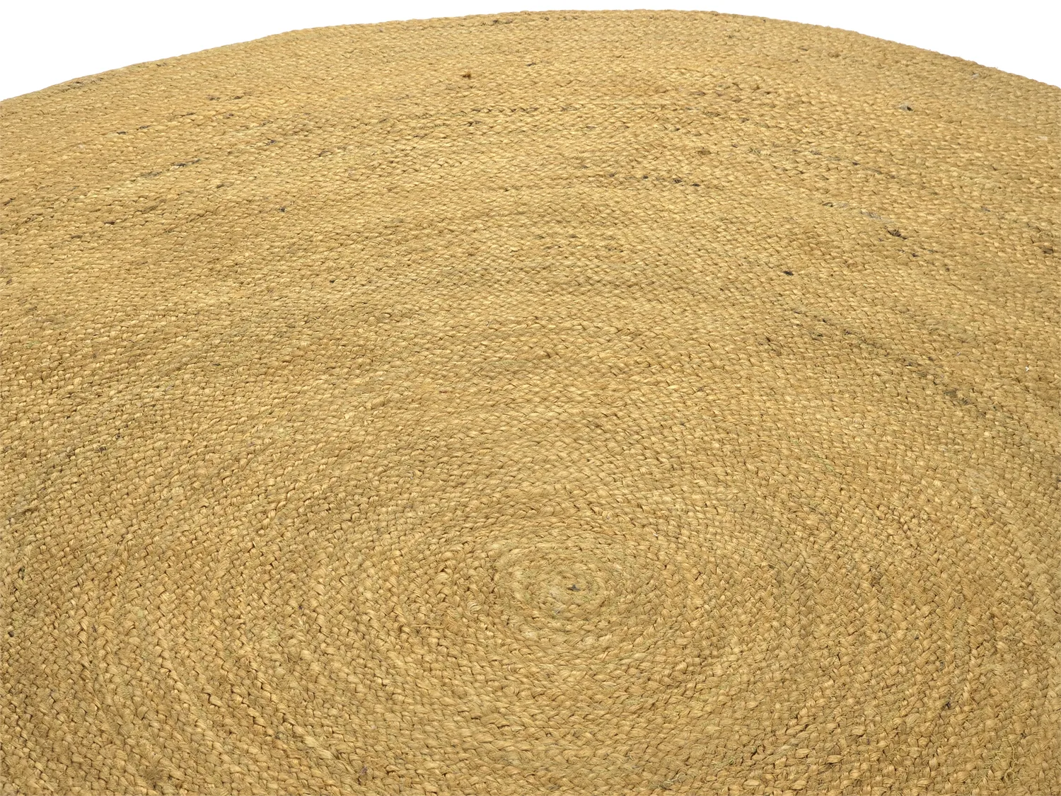 Kruhový jutový koberec - Amasia (oranžový)