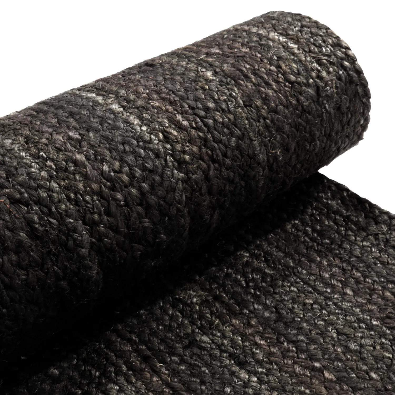 Jutový koberec - Amasia (čierny)