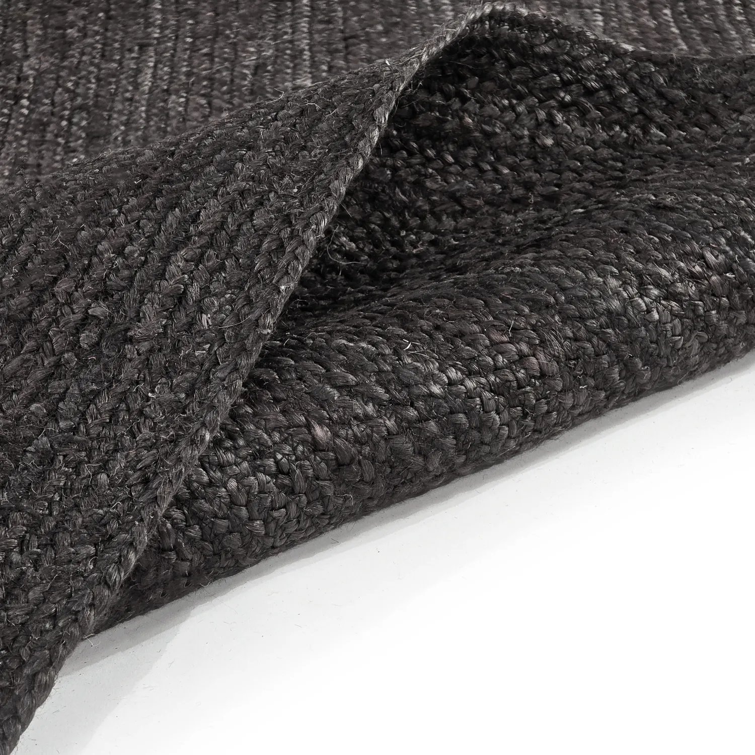 Jutový koberec - Amasia (čierny)