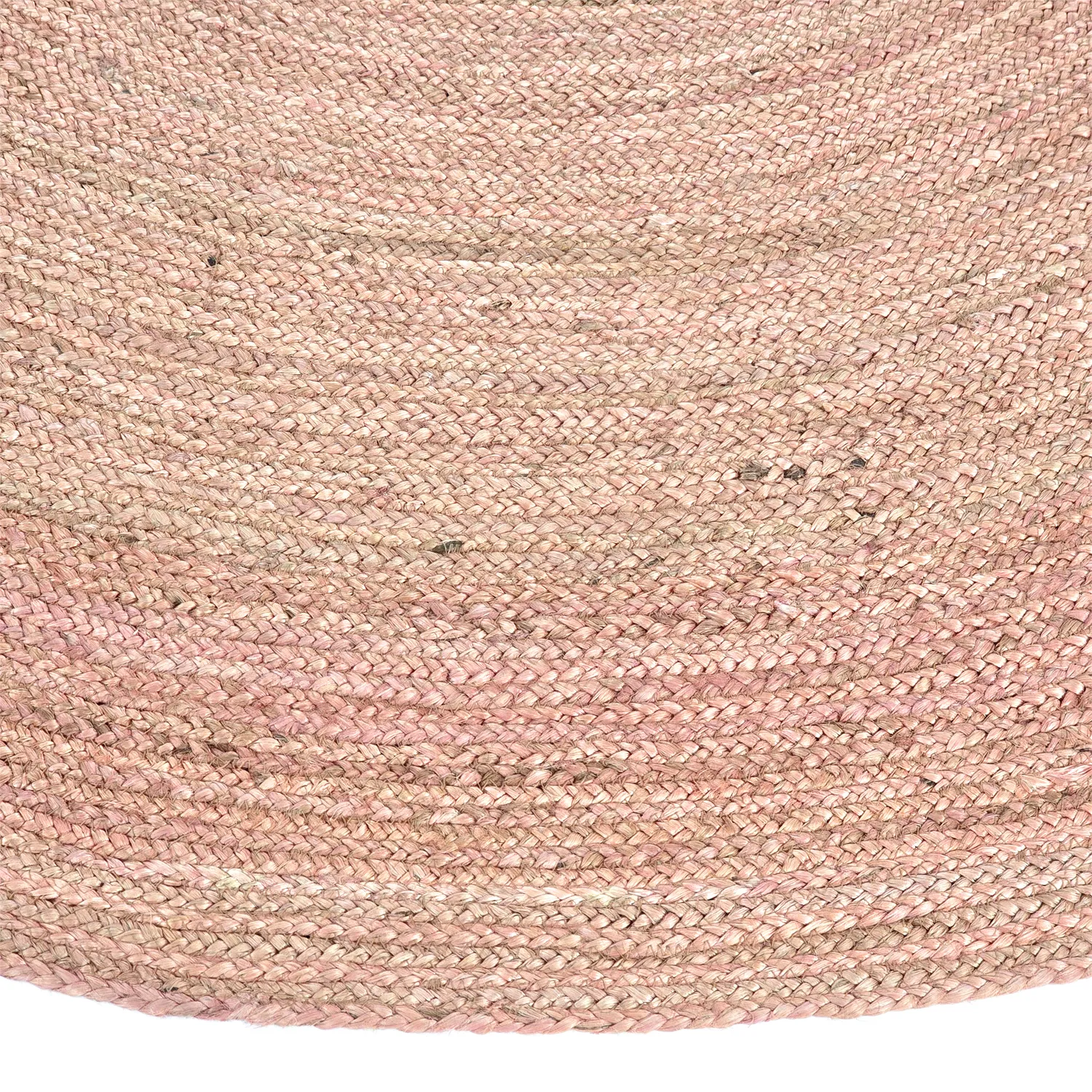 Kruhový jutový koberec - Amasia (béžový)