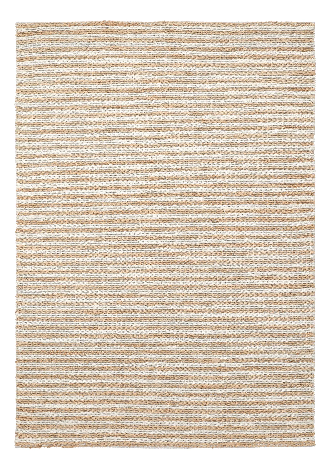 Jutematta - Howrah Braided Jute (natur/vit)