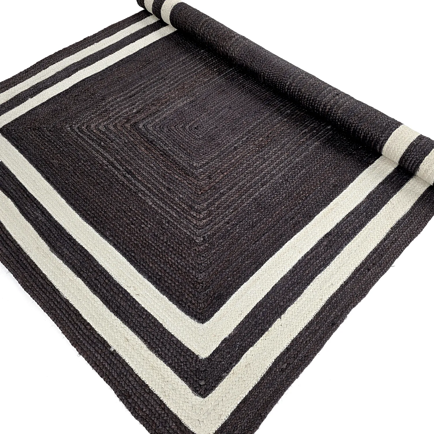 Jutematta - Jessore (mörk taupe/vit)