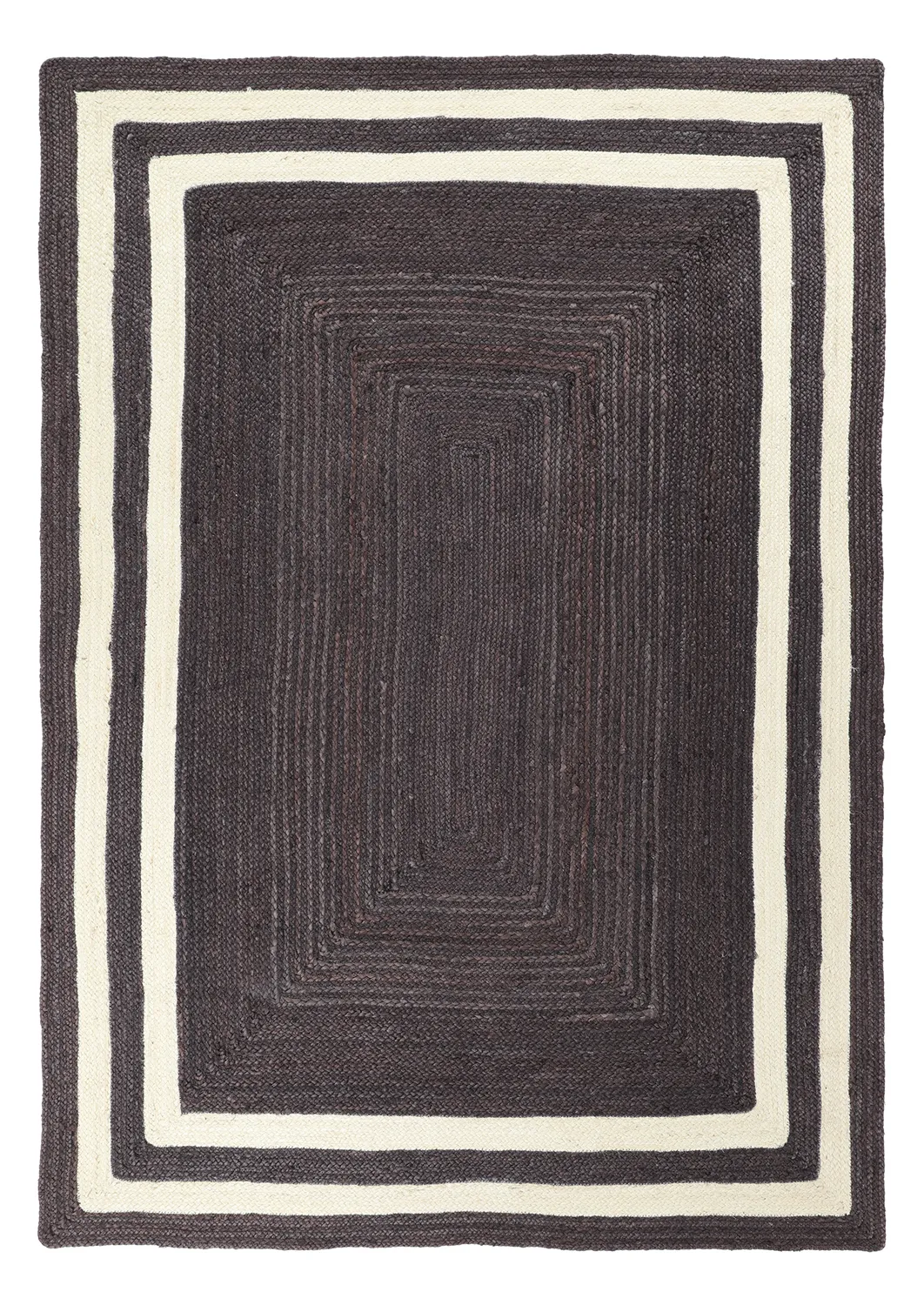 Jutematta - Jessore (mörk taupe/vit)