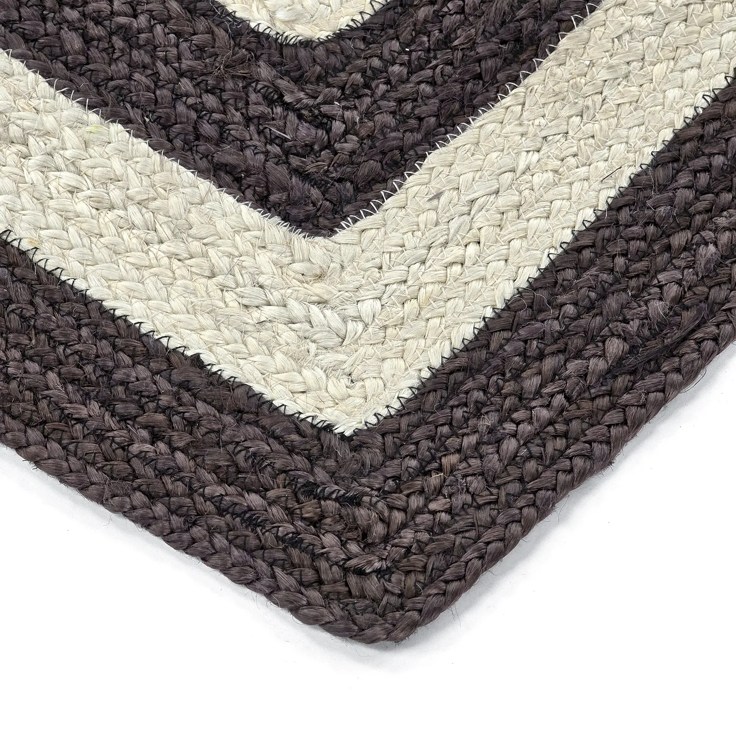 Jutematta - Jessore (mörk taupe/vit)