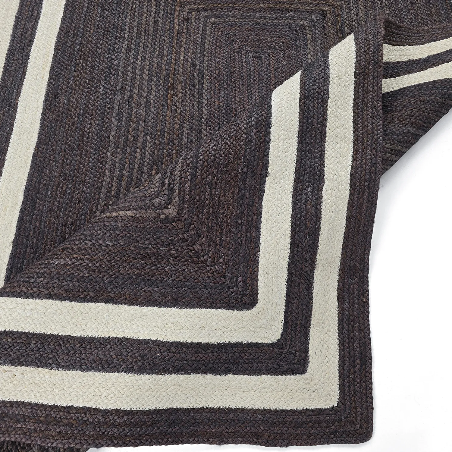 Jutematta - Jessore (mörk taupe/vit)