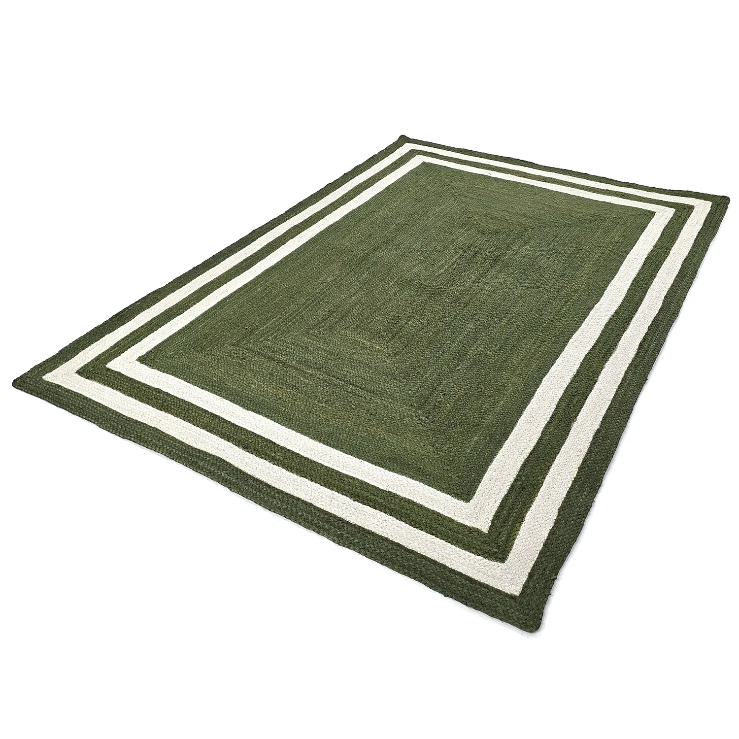 Jutematta - Jessore (militärgrön/vit)