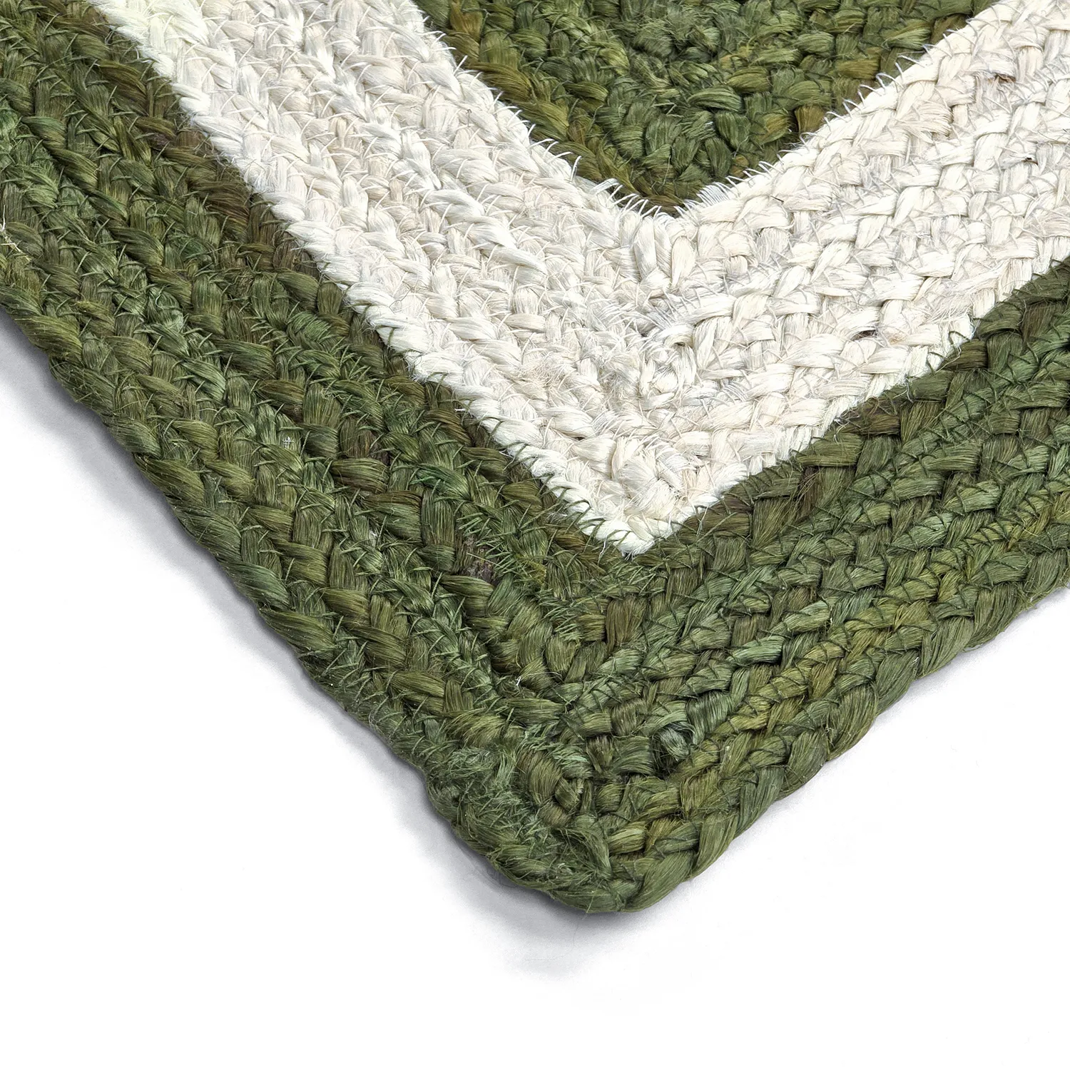 Jutematta - Jessore (militärgrön/vit)